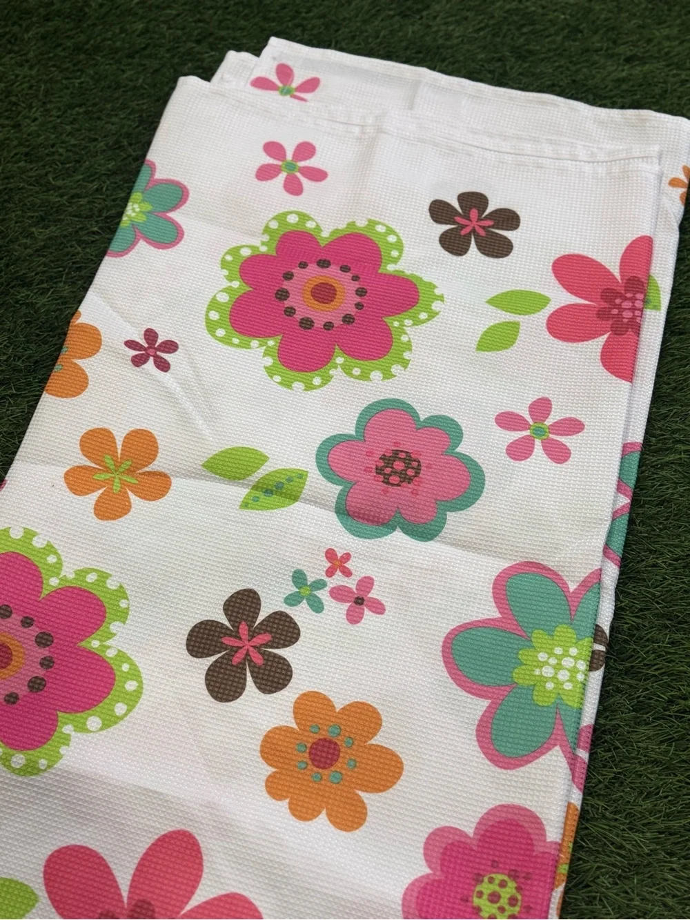 Flower Fabric Shower Curtain